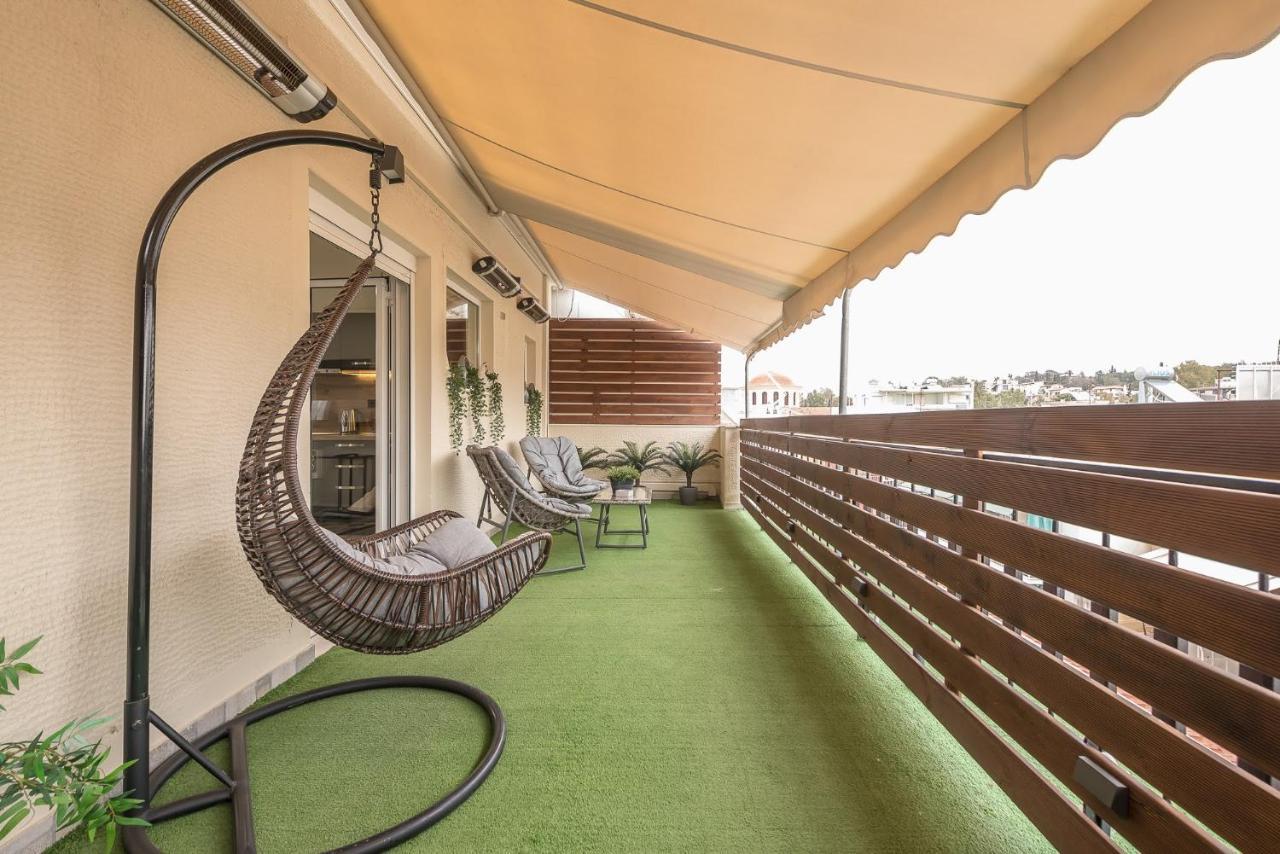 Ferienwohnung Petralona Stylish Penthouse Athen Exterior foto